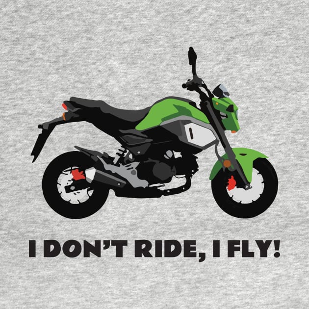 I don't ride, I fly! Honda Grom Orange 2020 by WiredDesigns